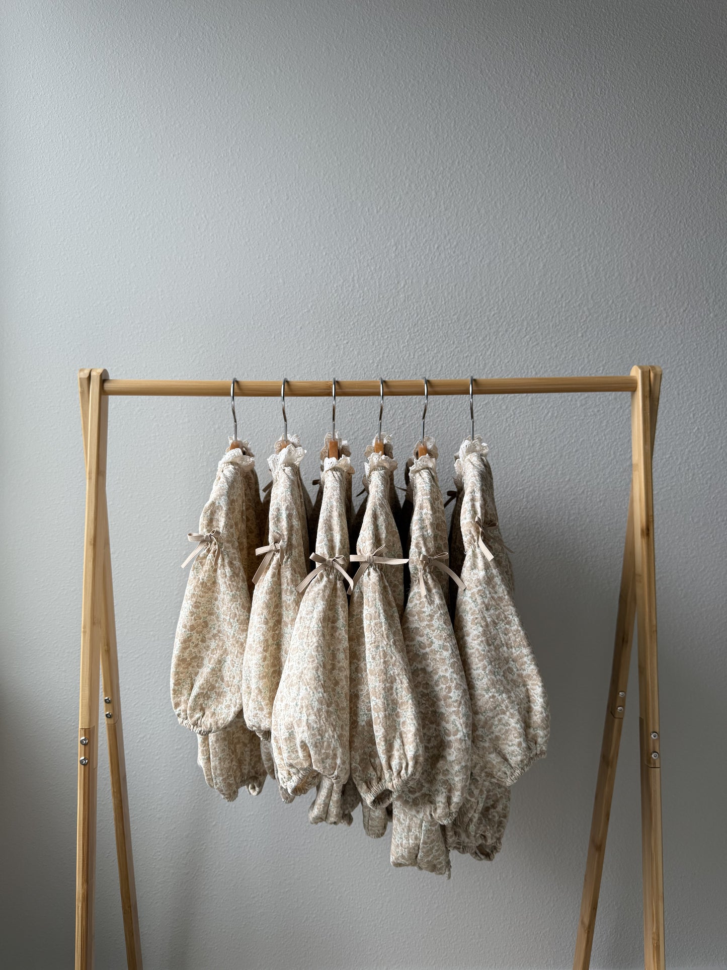 Floral Romper with Bows