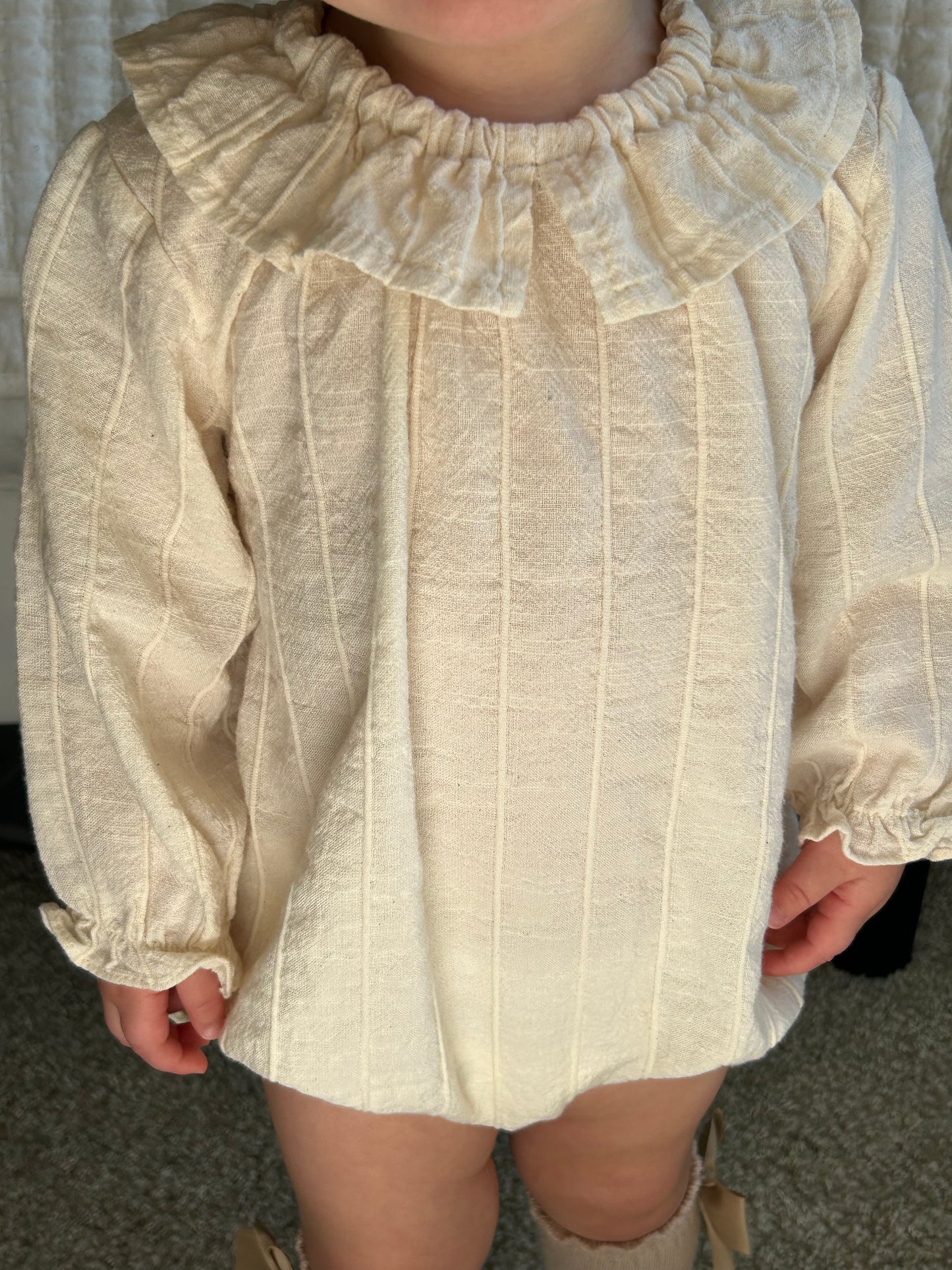 Ruffle Collar Romper